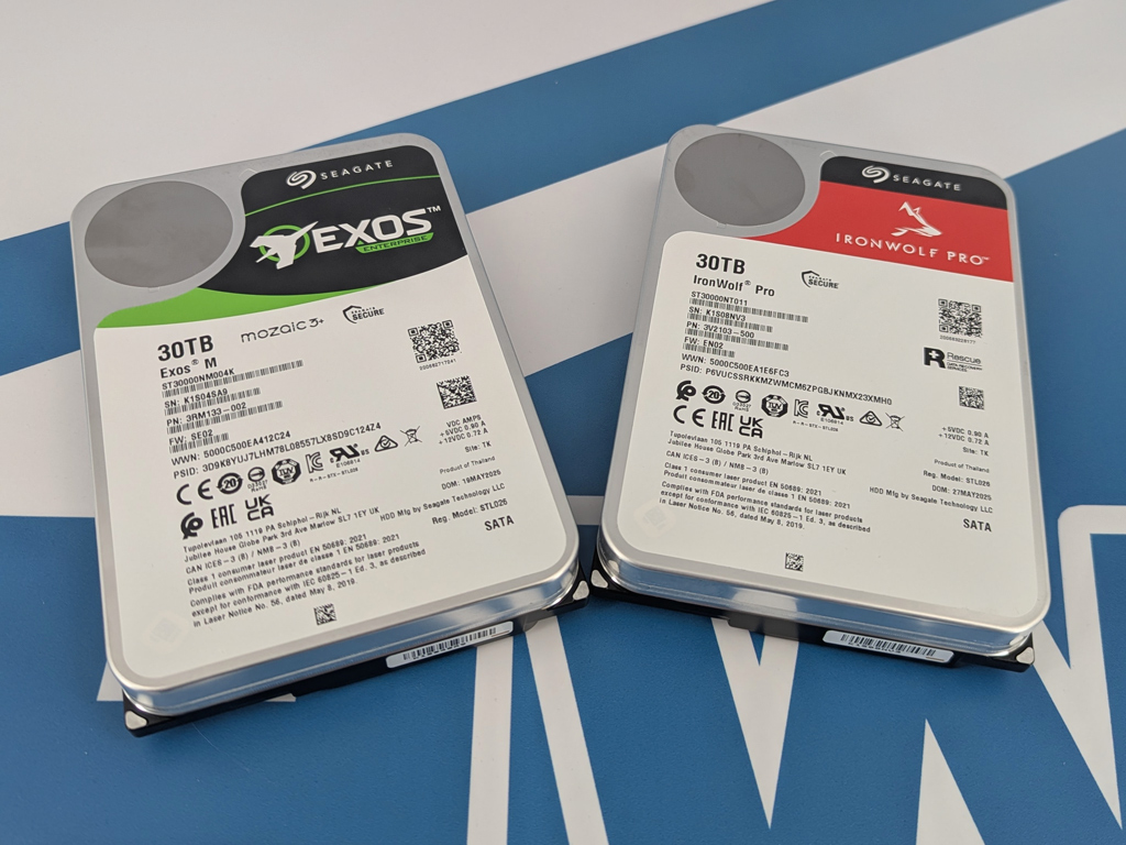 Seagate IronWolf Pro und Exos M mit 30 TB