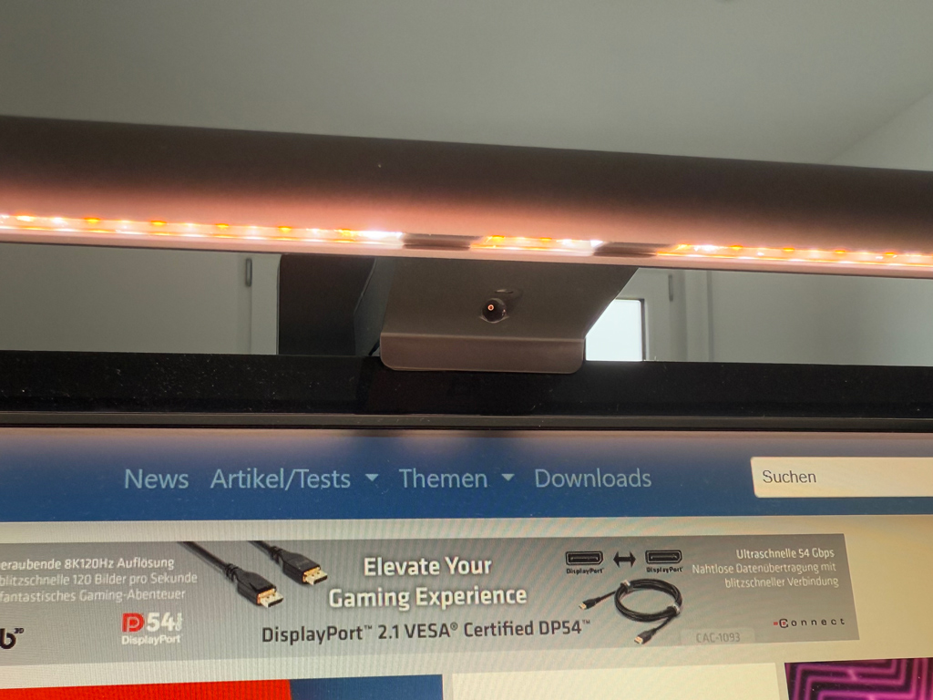 Die Sensorik ist fest integriert.