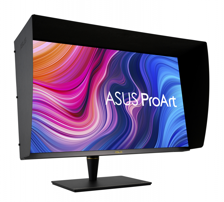 32" ProArt PA32UCX-PK mit Monitorhaube